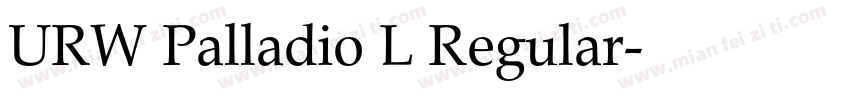 URW Palladio L Regular字体转换